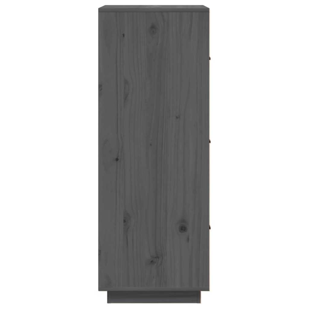 Hoge kast 34x40x108,5 cm massief grenenhout grijs is nu te koop bij PeponiXL, paradijselijk wonen!