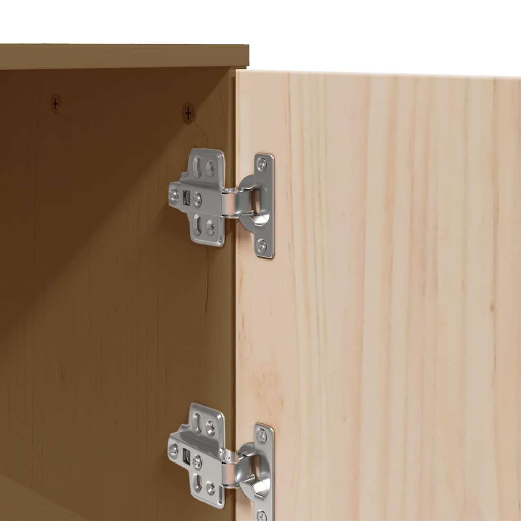 Hoge kast 67x40x108,5 cm massief grenenhout honingbruin is nu te koop bij PeponiXL, paradijselijk wonen!