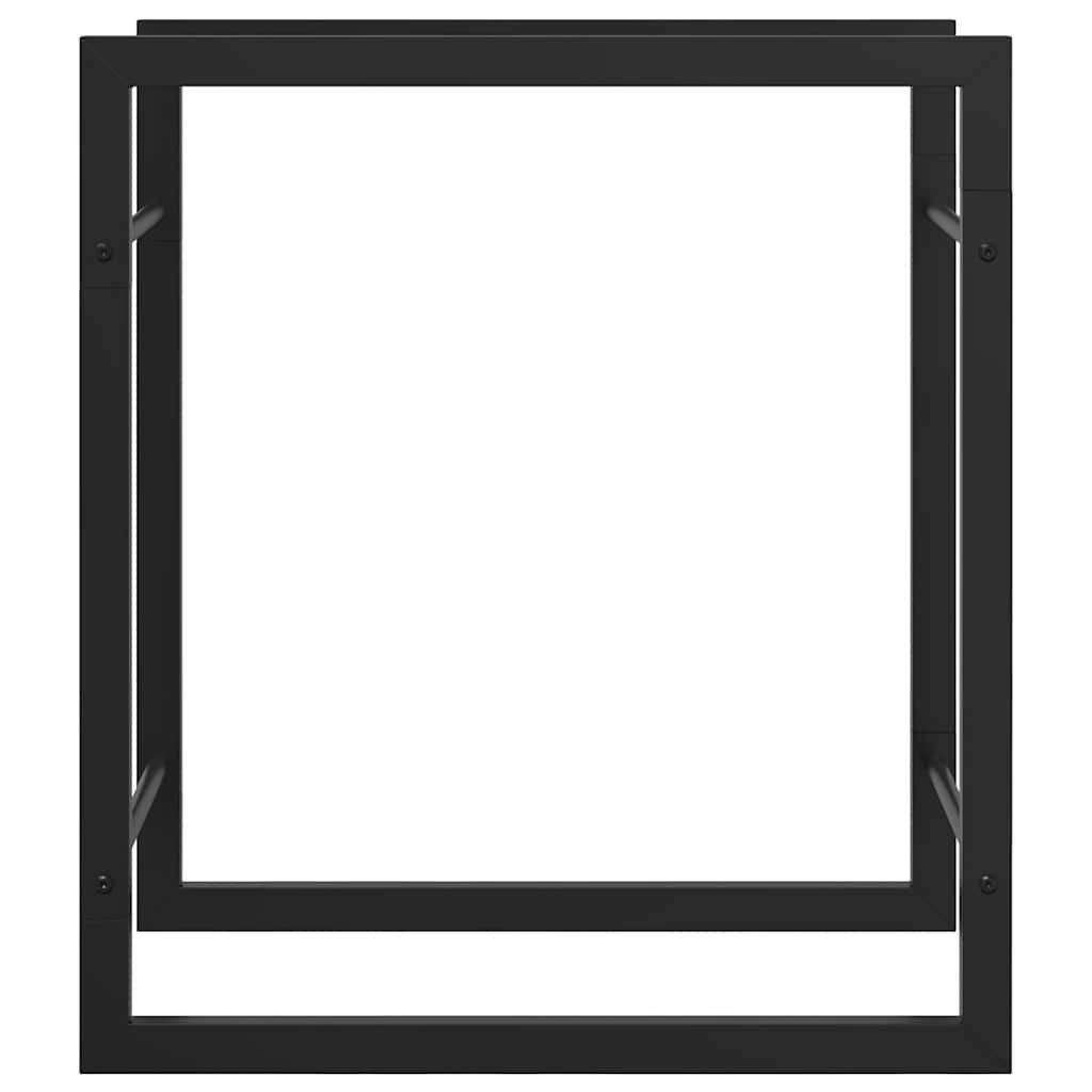 Haardhoutrek 50x28x56 cm staal matzwart is nu te koop bij PeponiXL, paradijselijk wonen!