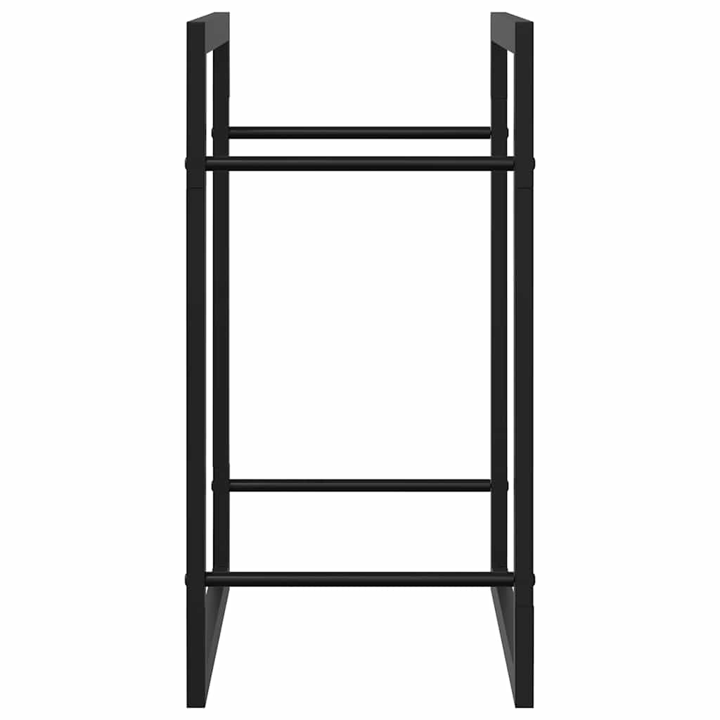 Haardhoutrek 50x28x56 cm staal matzwart is nu te koop bij PeponiXL, paradijselijk wonen!