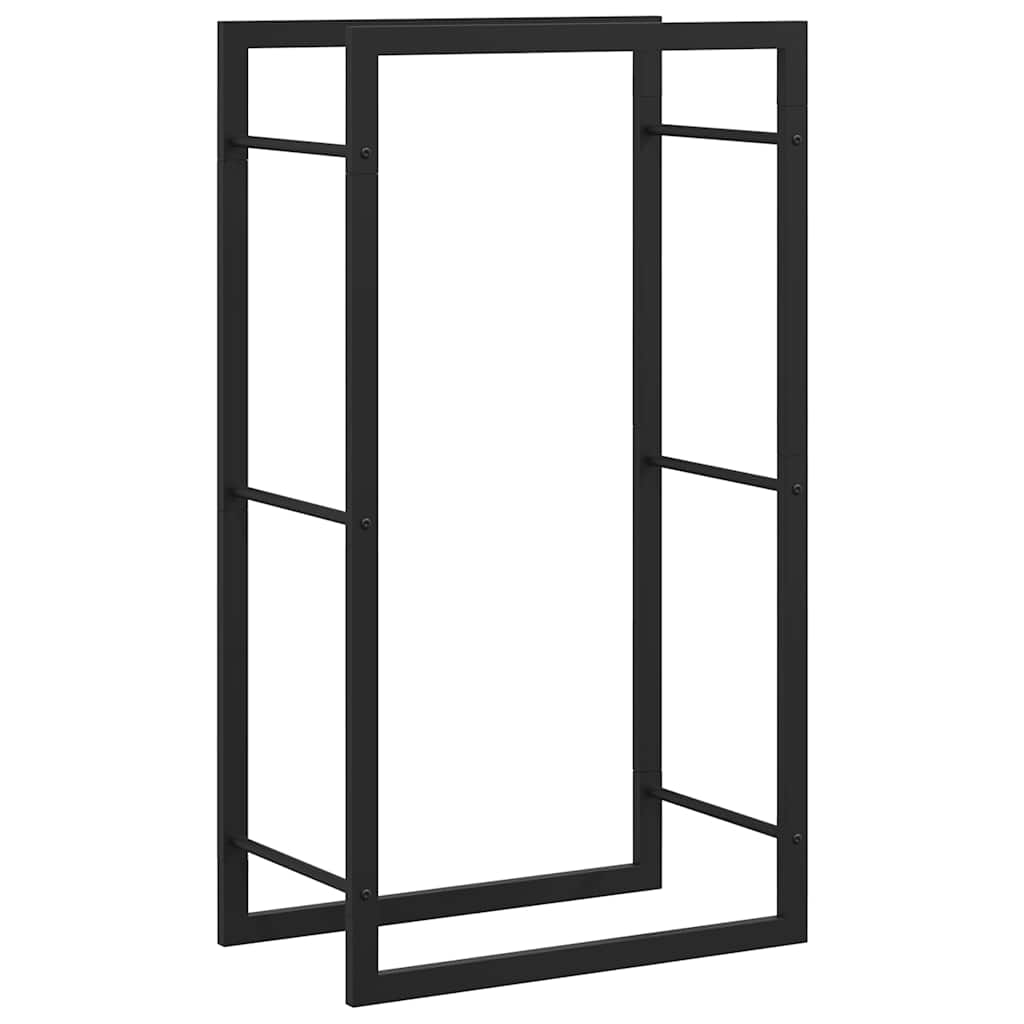 Haardhoutrek 50x28x94 cm staal matzwart is nu te koop bij PeponiXL, paradijselijk wonen!