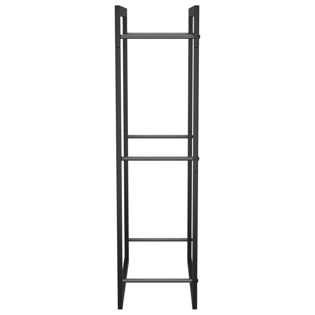 Haardhoutrek 50x28x94 cm staal matzwart is nu te koop bij PeponiXL, paradijselijk wonen!