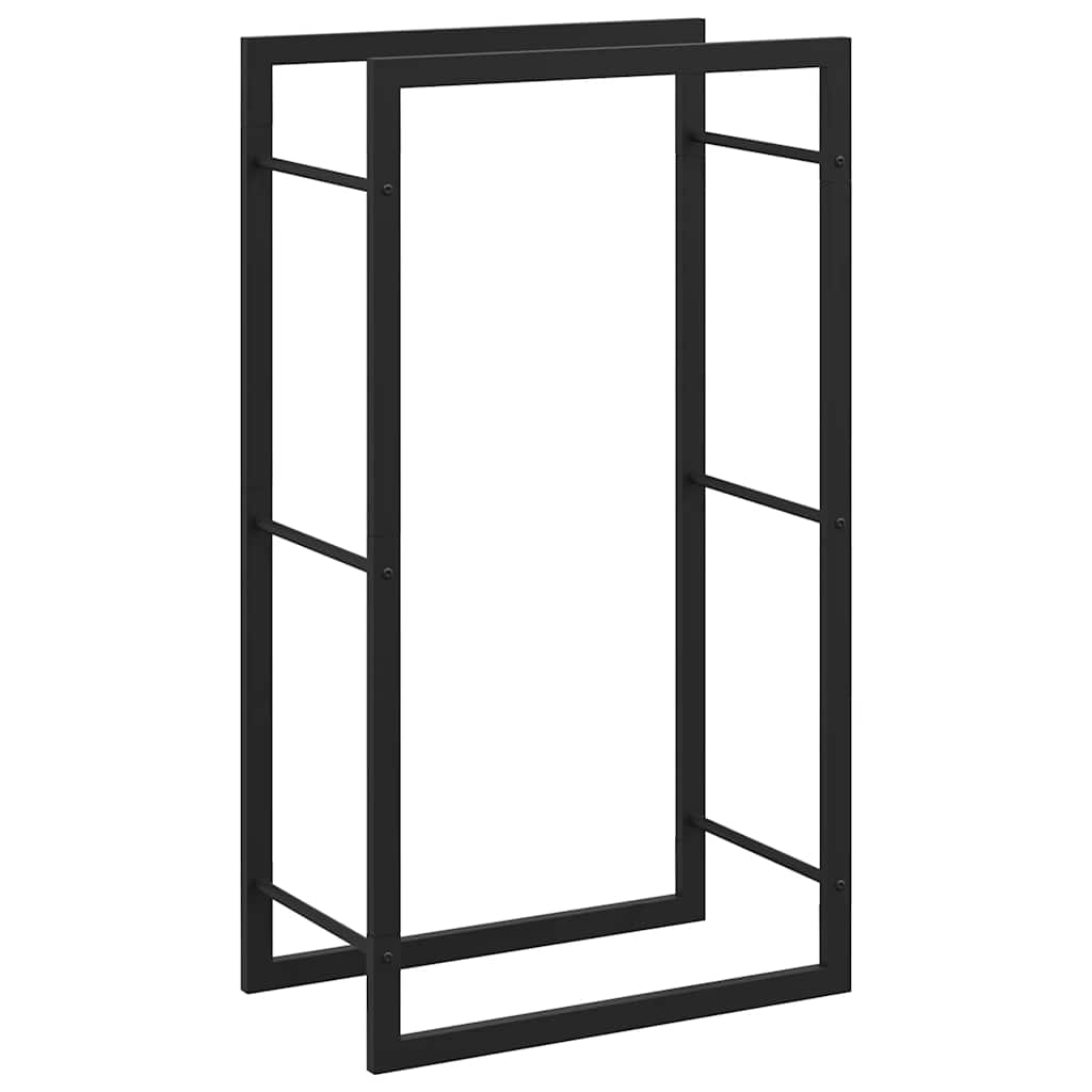 Haardhoutrek 50x28x94 cm staal matzwart is nu te koop bij PeponiXL, paradijselijk wonen!