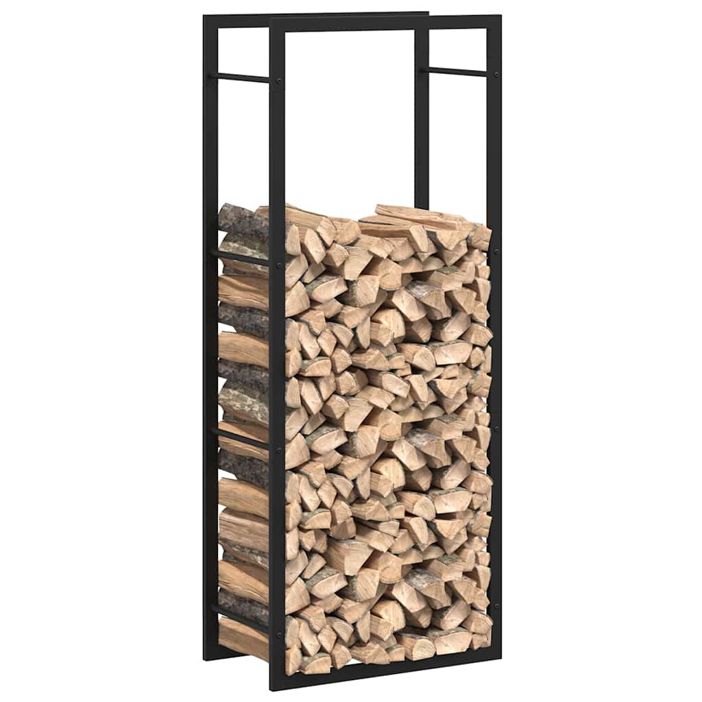 Haardhoutrek 50x28x132 cm staal matzwart is nu te koop bij PeponiXL, paradijselijk wonen!