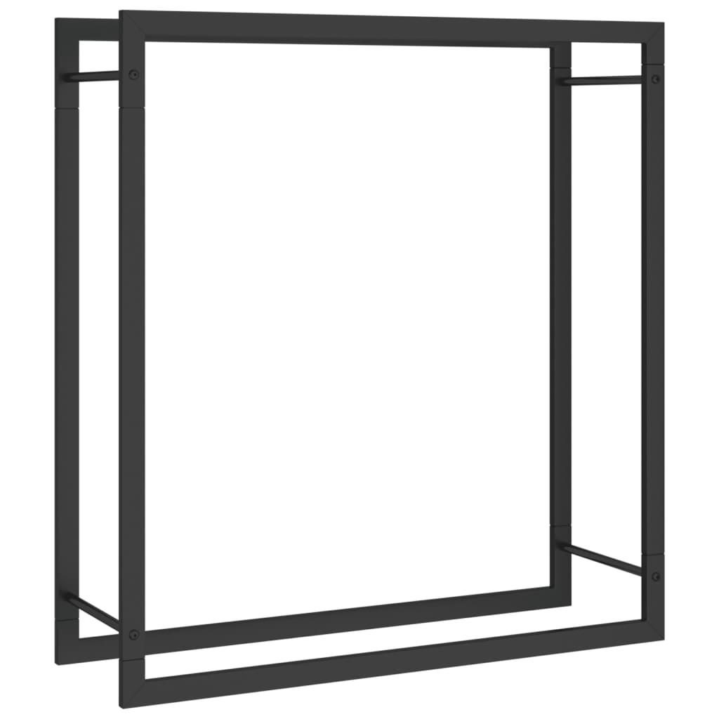 Haardhoutrek 80x28x86 cm staal matzwart is nu te koop bij PeponiXL, paradijselijk wonen!