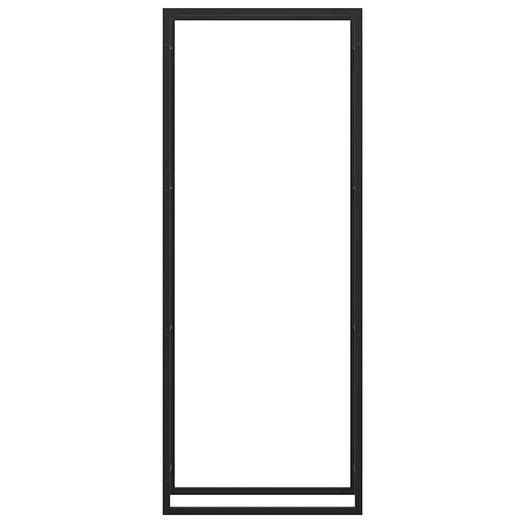 Haardhoutrek Matzwart 80x28x222 cm Staal is nu te koop bij PeponiXL, paradijselijk wonen!