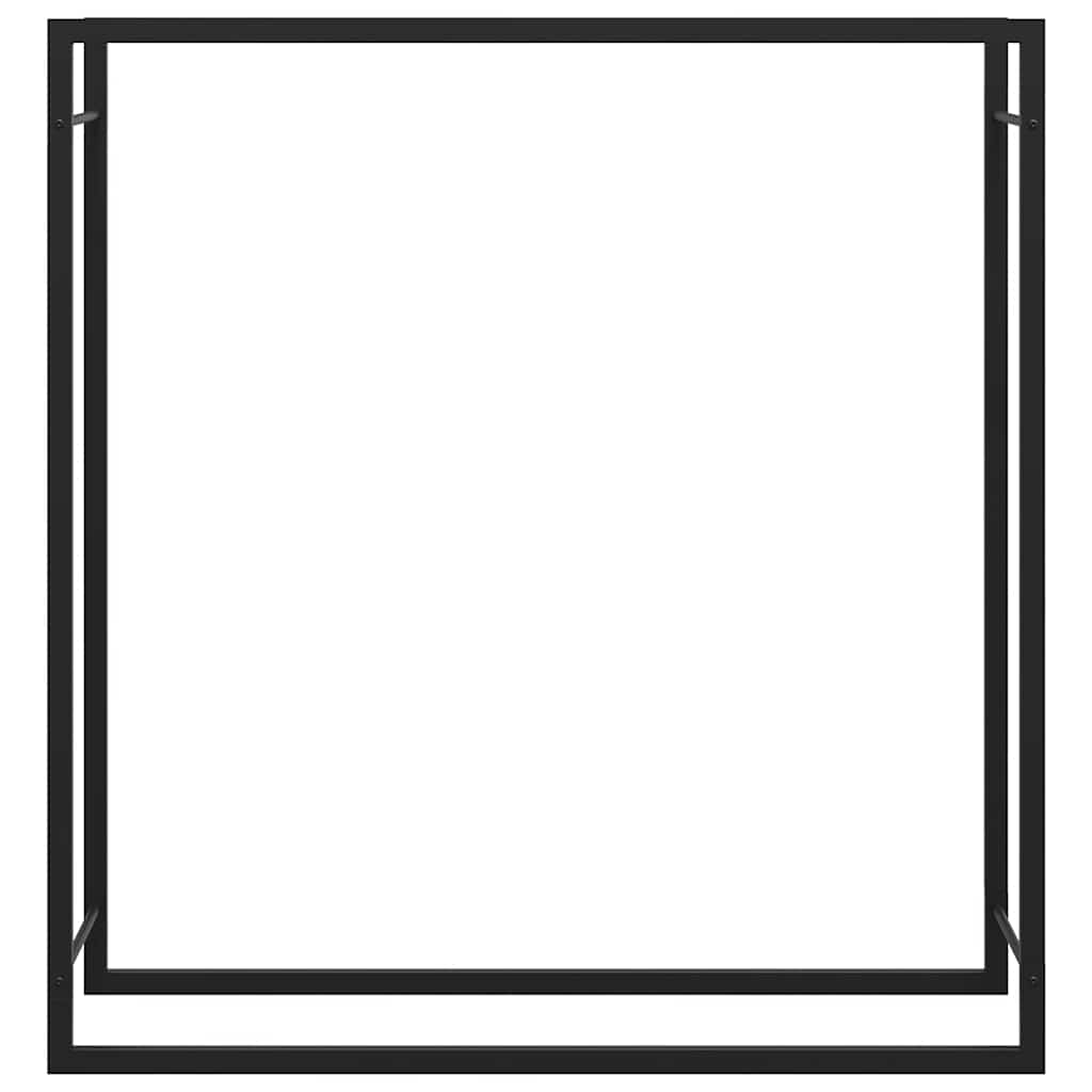 Haardhoutrek 110x28x116 cm staal matzwart is nu te koop bij PeponiXL, paradijselijk wonen!