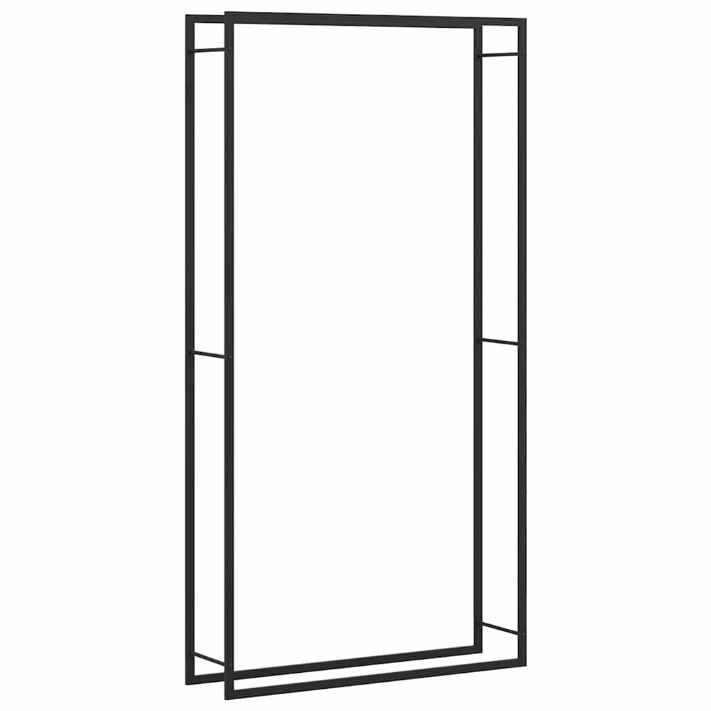 Haardhoutrek 110x28x214 cm staal matzwart is nu te koop bij PeponiXL, paradijselijk wonen!