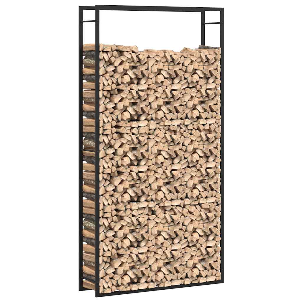 Haardhoutrek 110x28x214 cm staal matzwart is nu te koop bij PeponiXL, paradijselijk wonen!