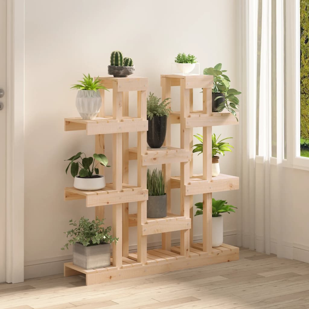 Plantenstandaard 104,5x25x109,5 cm massief grenenhout is nu te koop bij PeponiXL, paradijselijk wonen!