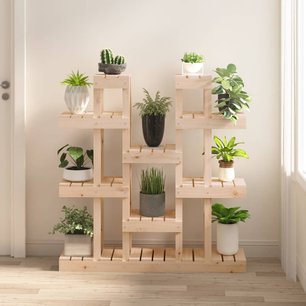 Plantenstandaard 104,5x25x109,5 cm massief grenenhout is nu te koop bij PeponiXL, paradijselijk wonen!