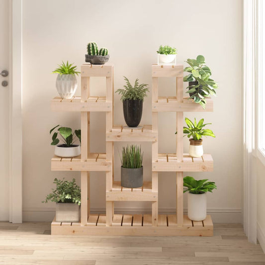 Plantenstandaard 104,5x25x109,5 cm massief grenenhout is nu te koop bij PeponiXL, paradijselijk wonen!
