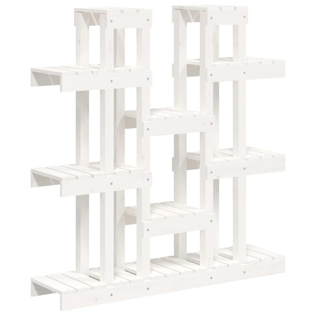 Plantenstandaard wit 104,5x25x109,5 cm massief grenenhout is nu te koop bij PeponiXL, paradijselijk wonen!