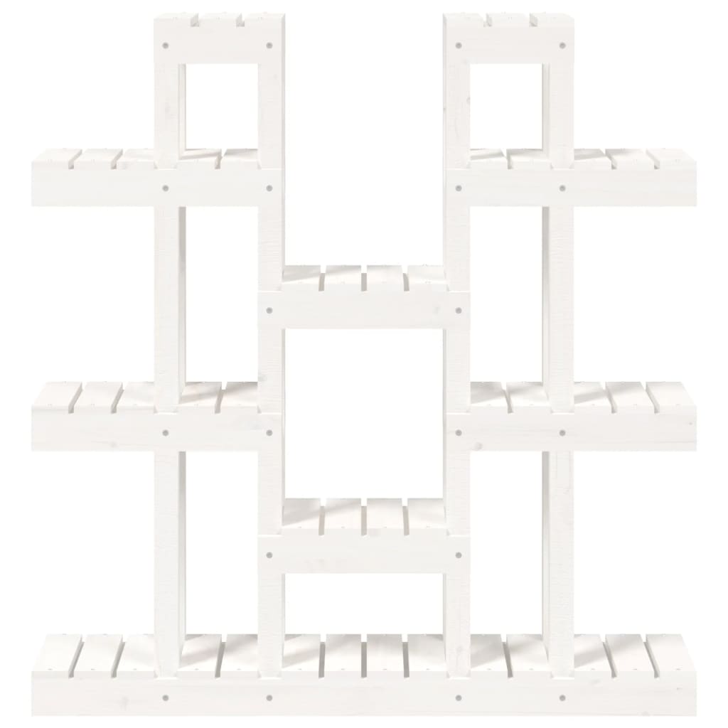 Plantenstandaard wit 104,5x25x109,5 cm massief grenenhout is nu te koop bij PeponiXL, paradijselijk wonen!
