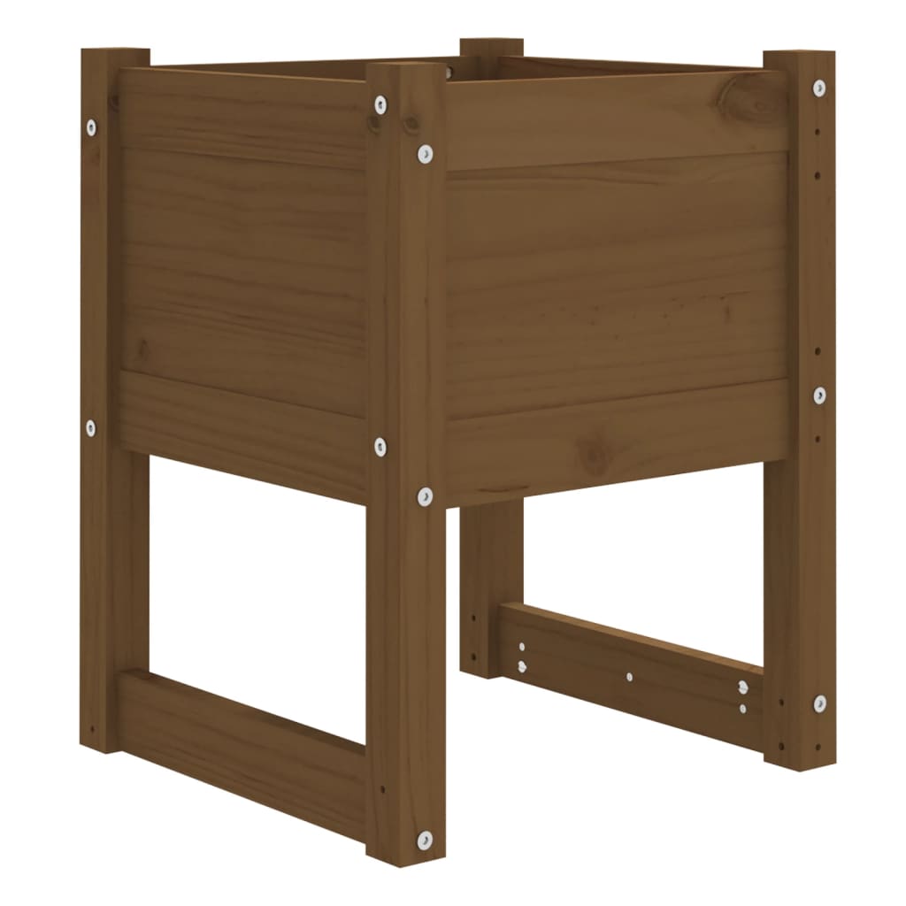 Plantenbak 40x40x52,5 cm massief grenenhout honingbruin is nu te koop bij PeponiXL, paradijselijk wonen!