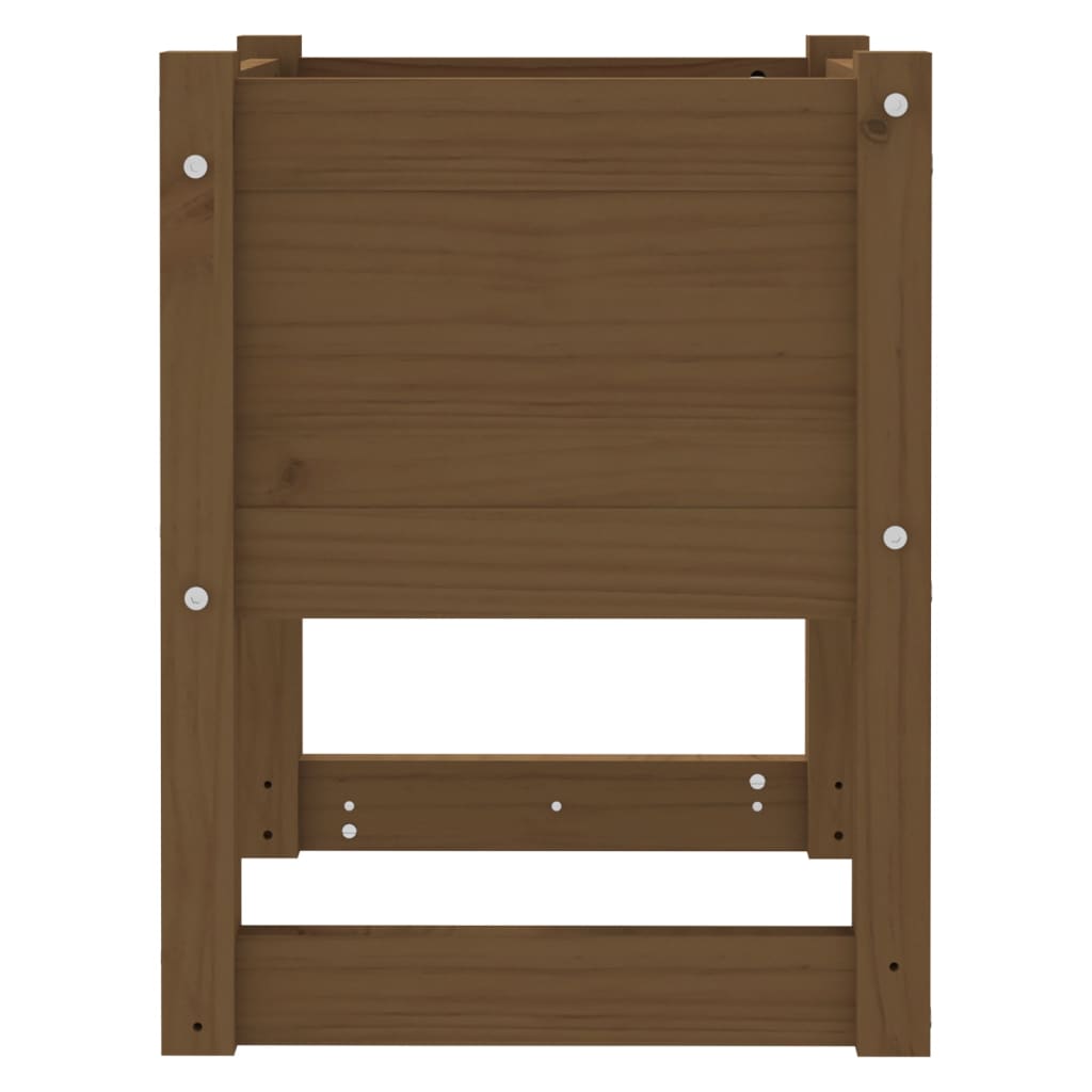 Plantenbak 40x40x52,5 cm massief grenenhout honingbruin is nu te koop bij PeponiXL, paradijselijk wonen!
