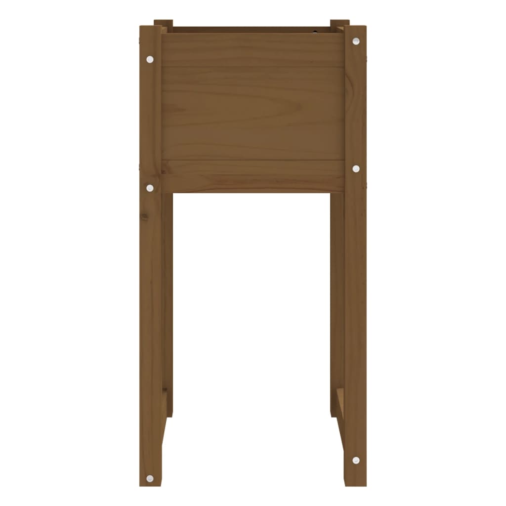 Plantenbak 40x40x81 cm massief grenenhout honingbruin is nu te koop bij PeponiXL, paradijselijk wonen!