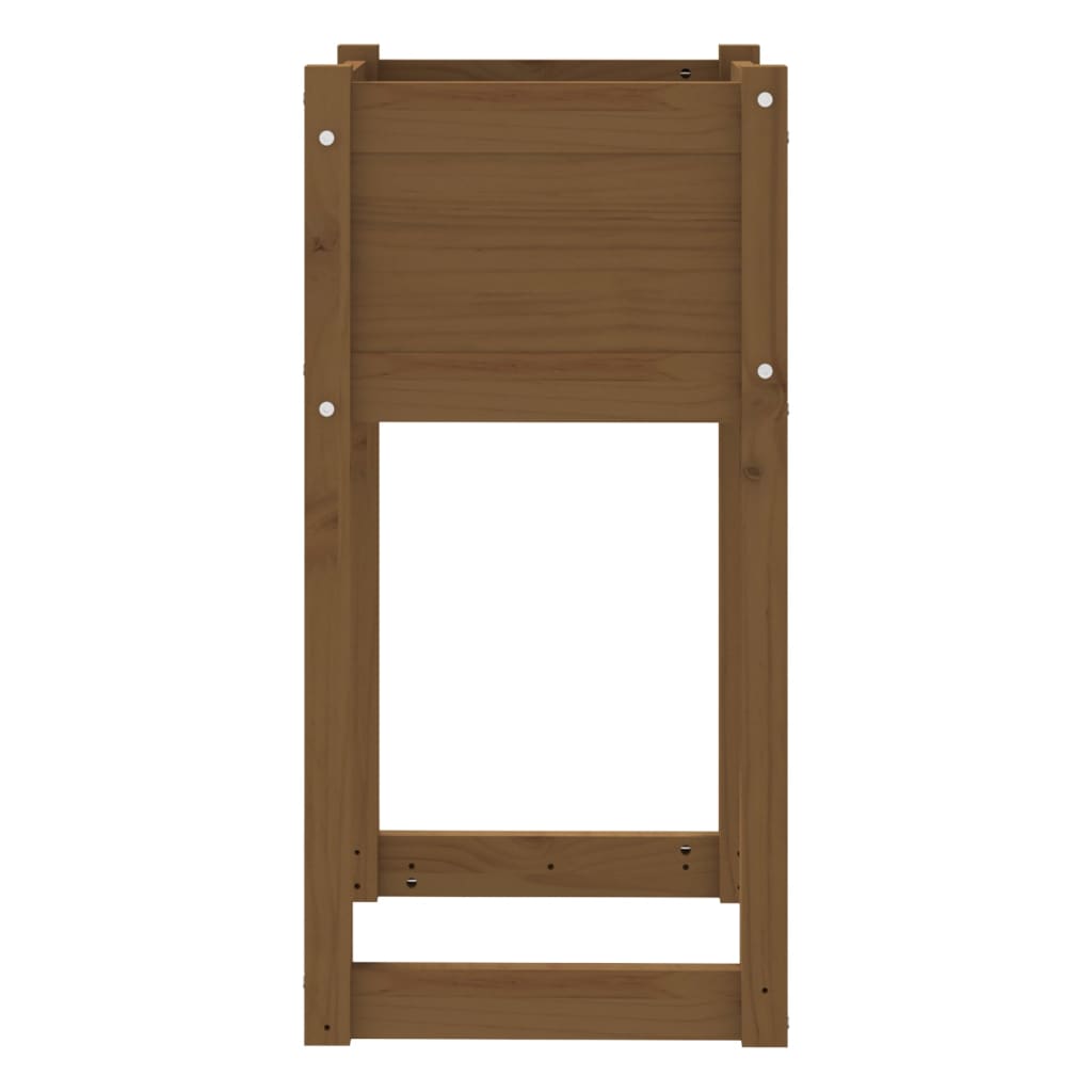 Plantenbak 40x40x81 cm massief grenenhout honingbruin is nu te koop bij PeponiXL, paradijselijk wonen!