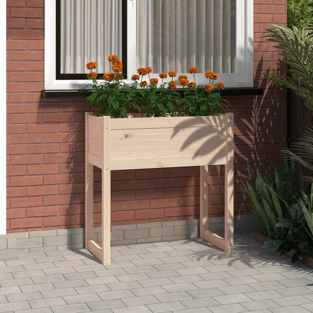 Plantenbak 78x40x81 cm massief grenenhout is nu te koop bij PeponiXL, paradijselijk wonen!