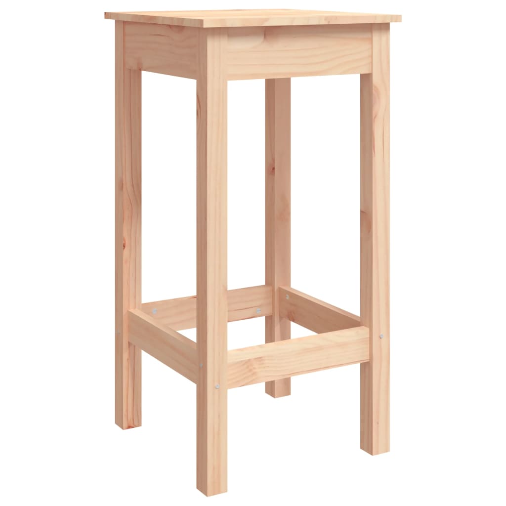 Barstoelen 2 st 40x40x78 cm massief grenenhout is nu te koop bij PeponiXL, paradijselijk wonen!