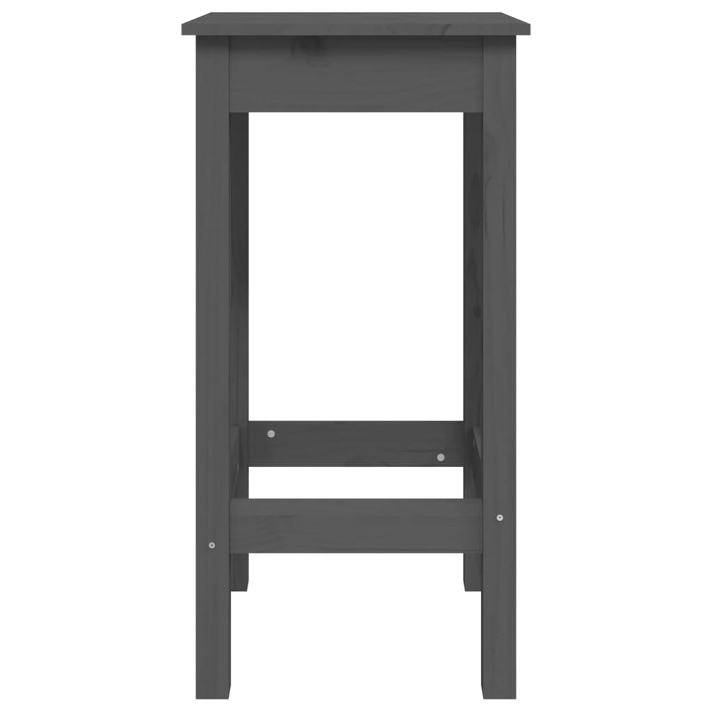 Barstoelen 2 st 40x40x78 cm massief grenenhout grijs is nu te koop bij PeponiXL, paradijselijk wonen!