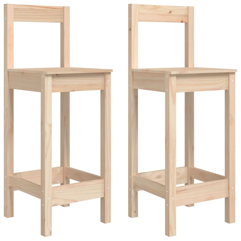 Barstoelen 2 st 40x41,5x112 cm massief grenenhout is nu te koop bij PeponiXL, paradijselijk wonen!