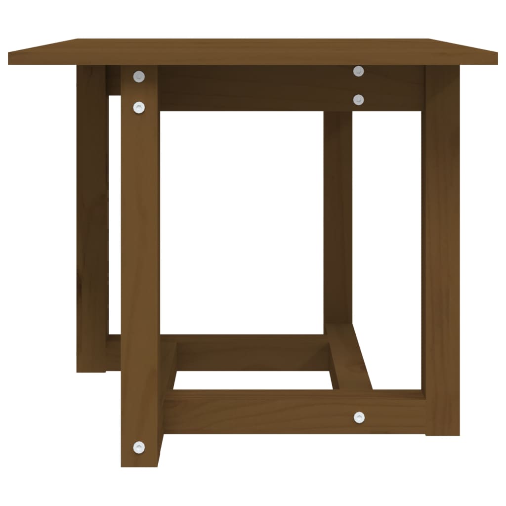 Salontafel 50x50x45 cm massief grenenhout honingbruin is nu te koop bij PeponiXL, paradijselijk wonen!