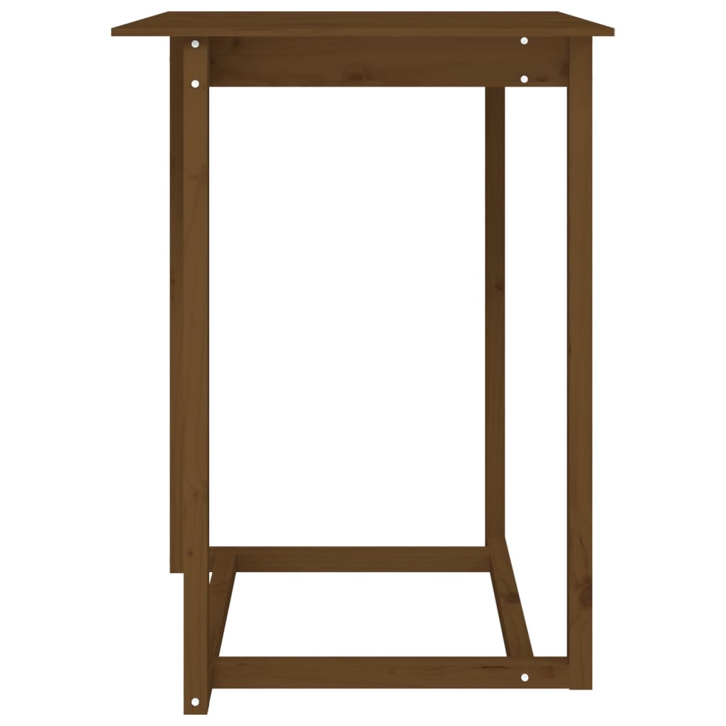 Bartafel 80x80x110 cm massief grenenhout honingbruin is nu te koop bij PeponiXL, paradijselijk wonen!