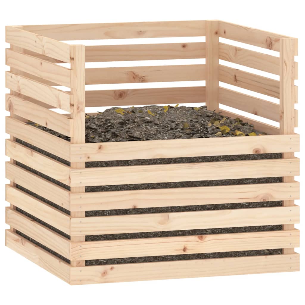 Compostbak 80x80x78 cm massief grenenhout is nu te koop bij PeponiXL, paradijselijk wonen!