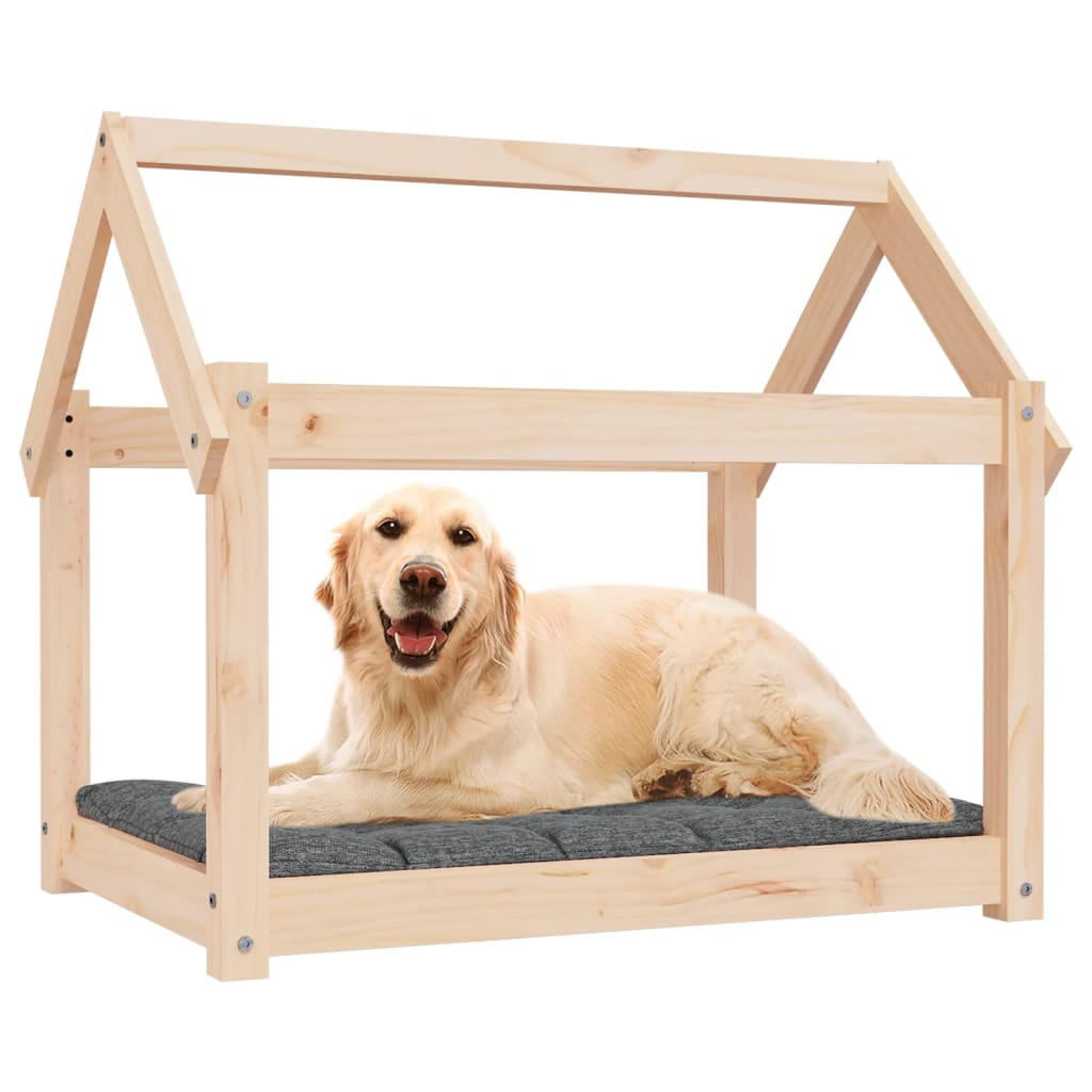 Hondenmand 81x60x70 cm massief grenenhout is nu te koop bij PeponiXL, paradijselijk wonen!