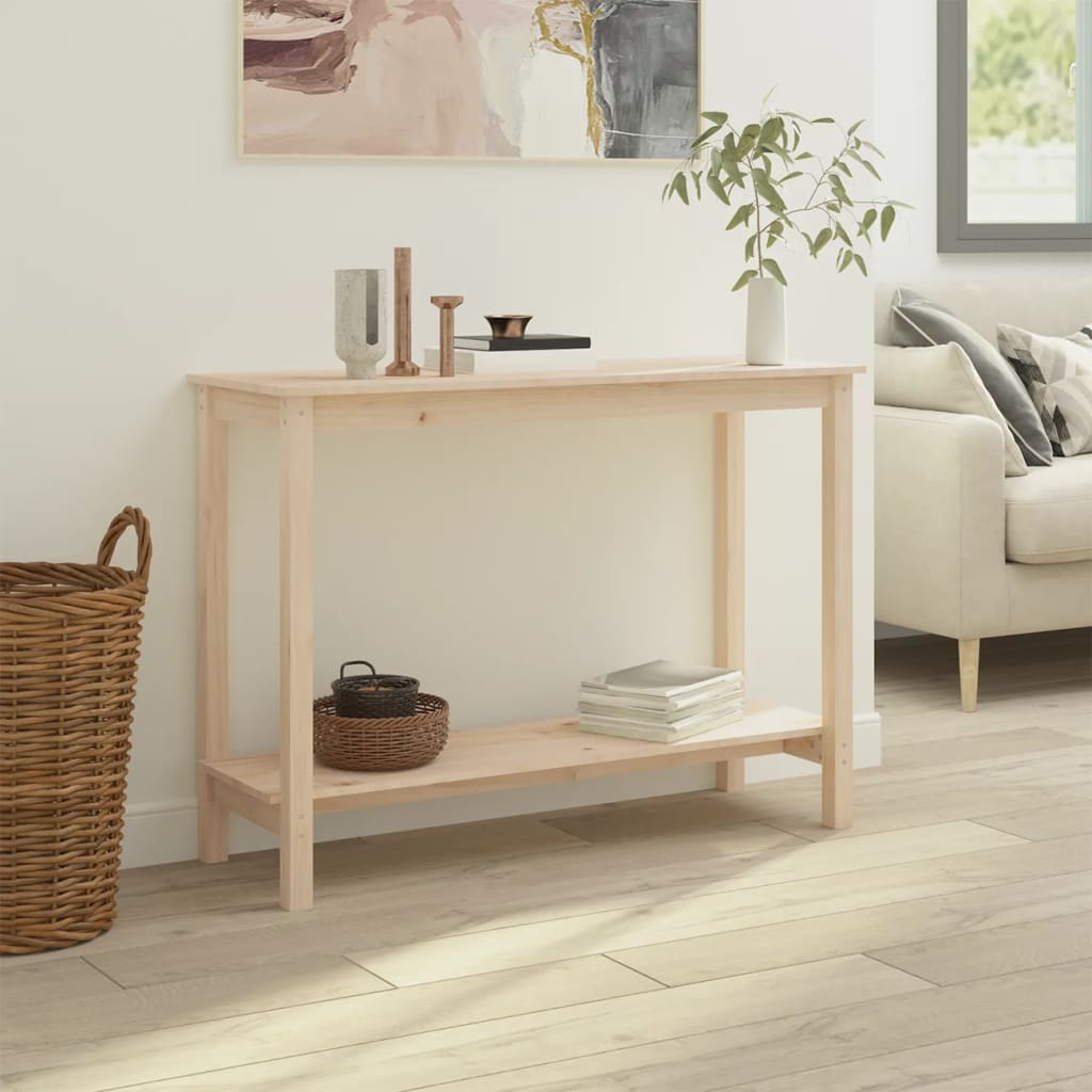 Wandtafel 110x40x80 cm massief grenenhout is nu te koop bij PeponiXL, paradijselijk wonen!