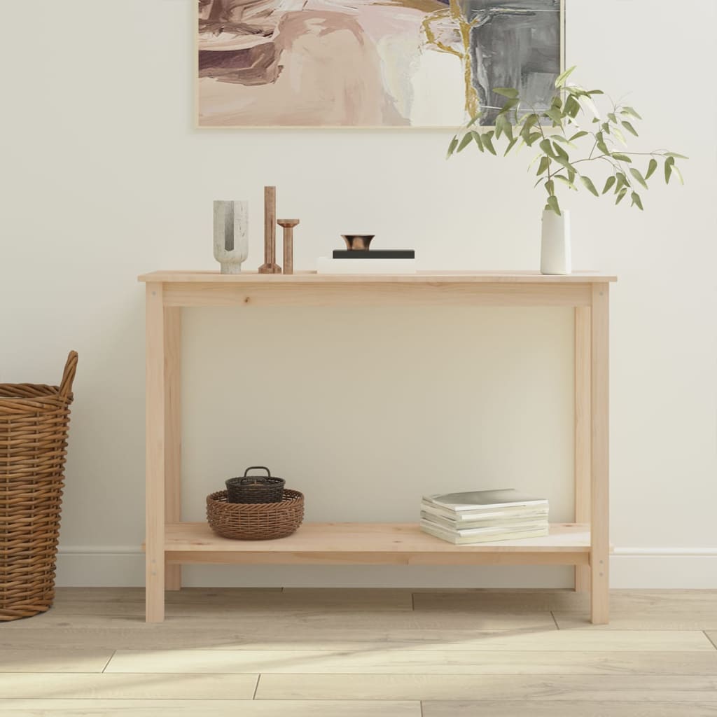 Wandtafel 110x40x80 cm massief grenenhout is nu te koop bij PeponiXL, paradijselijk wonen!
