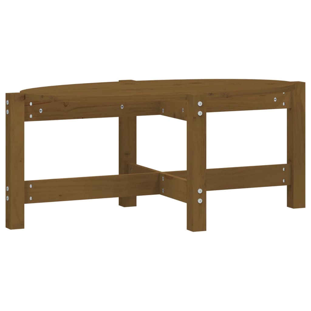Salontafel 87x48x35 cm massief grenenhout honingbruin is nu te koop bij PeponiXL, paradijselijk wonen!