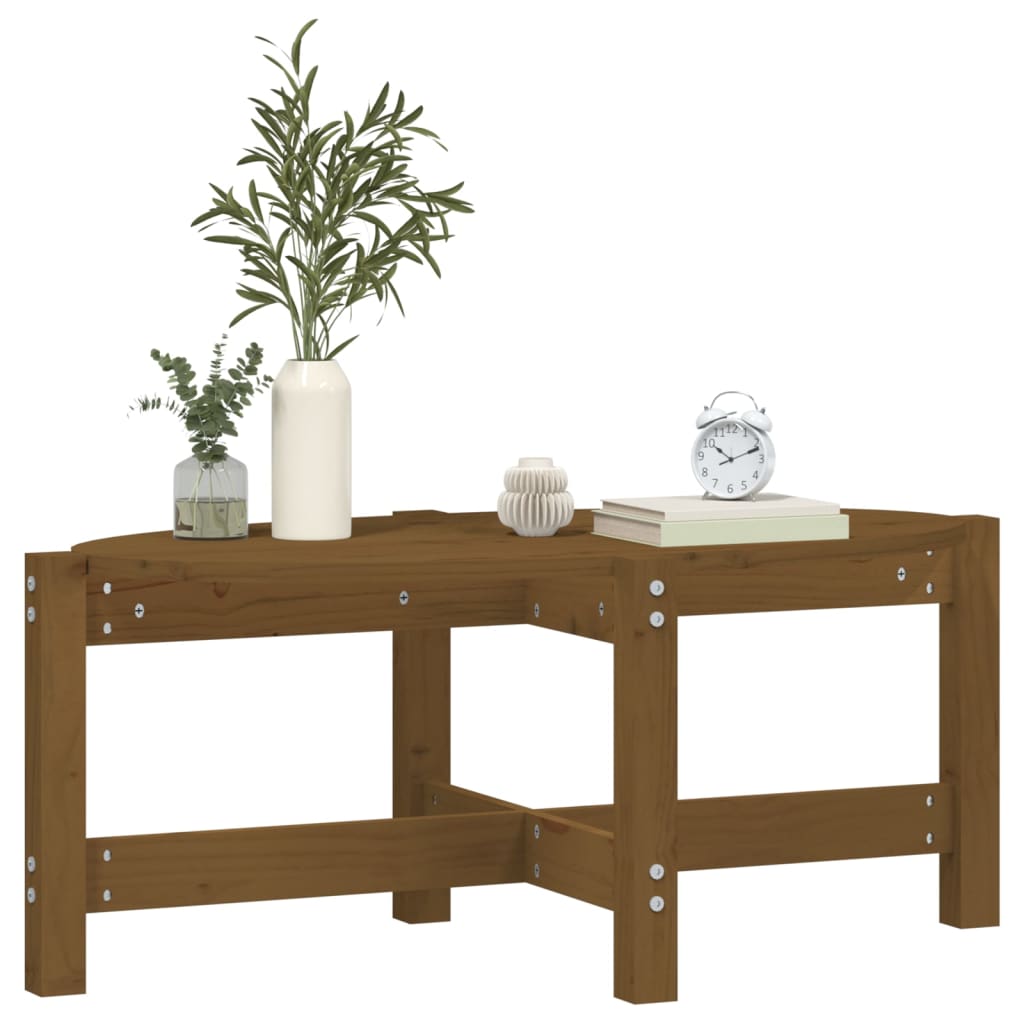 Salontafel 87x48x35 cm massief grenenhout honingbruin is nu te koop bij PeponiXL, paradijselijk wonen!