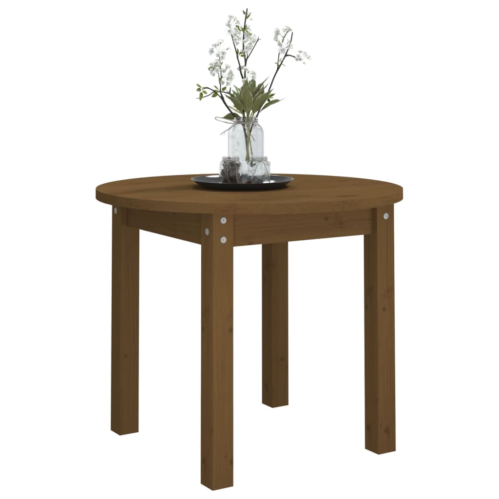 Salontafel Ø 55x45 cm massief grenenhout honingbruin is nu te koop bij PeponiXL, paradijselijk wonen!
