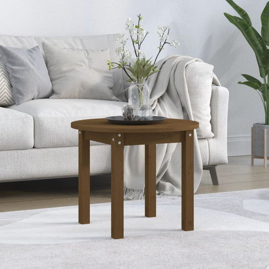 Salontafel Ø 55x45 cm massief grenenhout honingbruin is nu te koop bij PeponiXL, paradijselijk wonen!