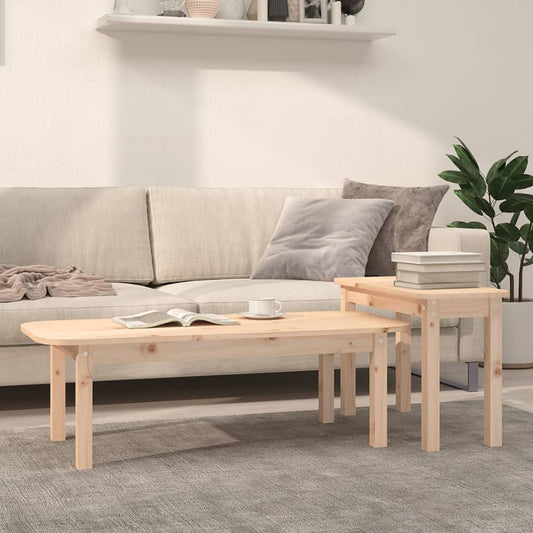 2-delige Salontafelset massief grenenhout is nu te koop bij PeponiXL, paradijselijk wonen!