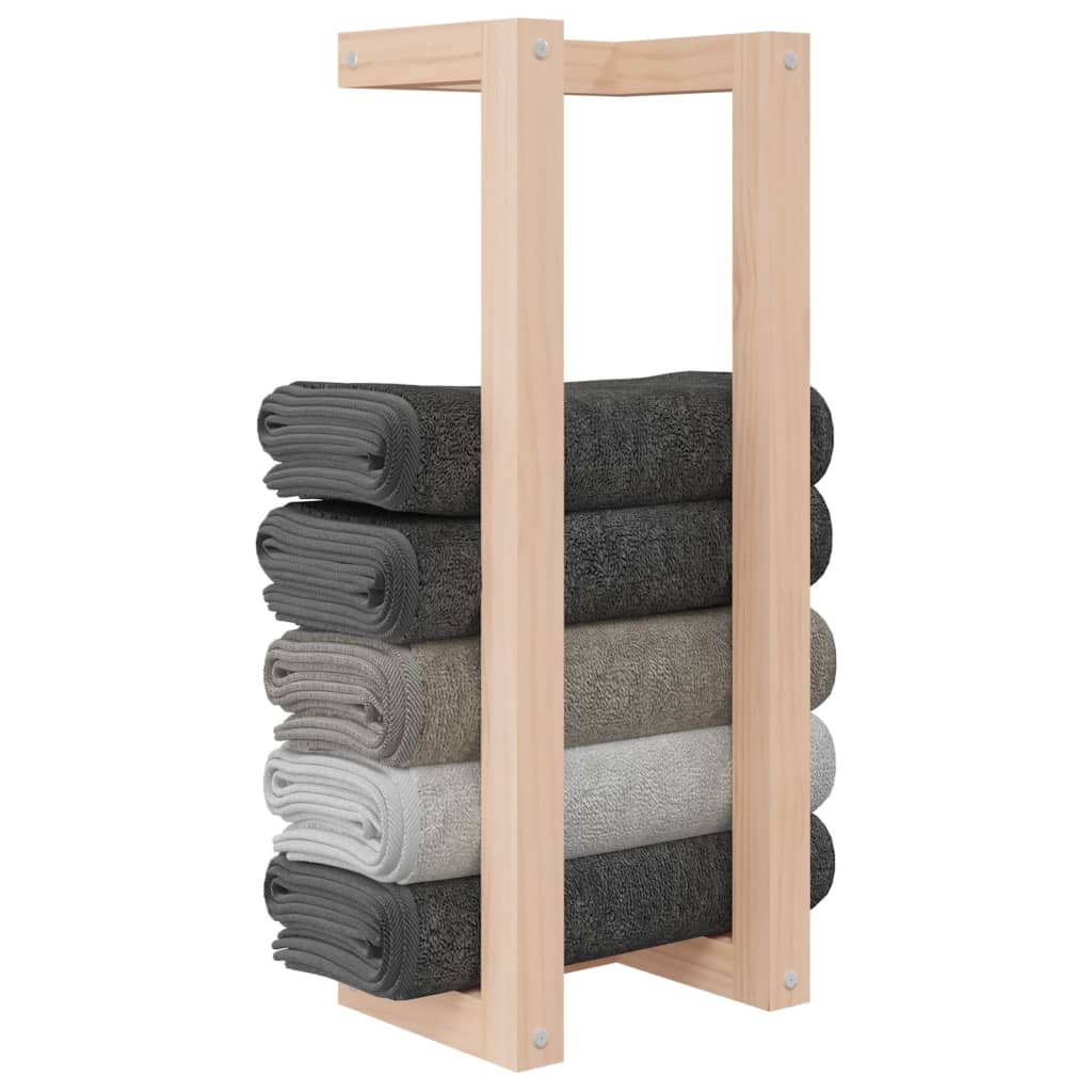 Handdoekenrek 23x18x60 cm massief grenenhout is nu te koop bij PeponiXL, paradijselijk wonen!