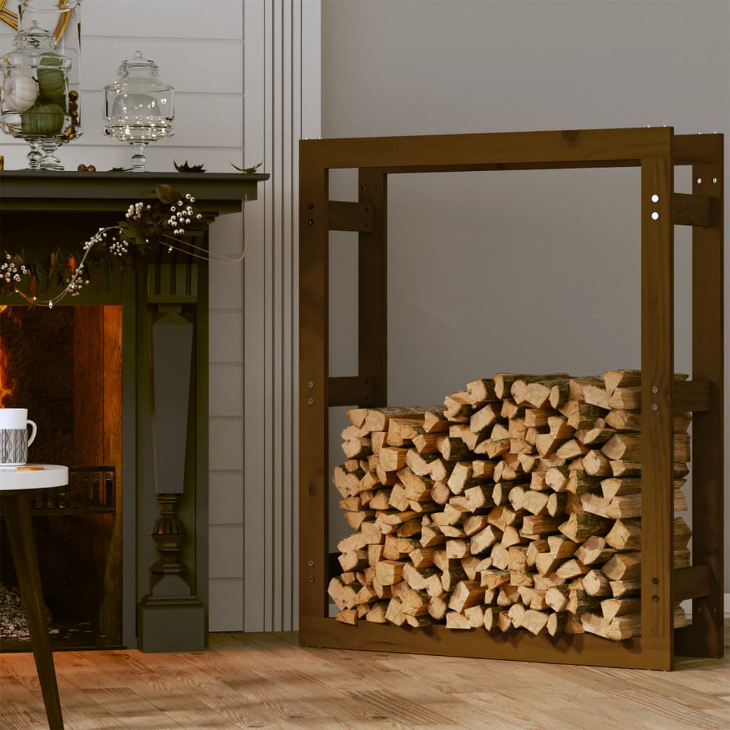 Haardhoutrek 80x25x100 cm massief grenenhout honingbruin is nu te koop bij PeponiXL, paradijselijk wonen!