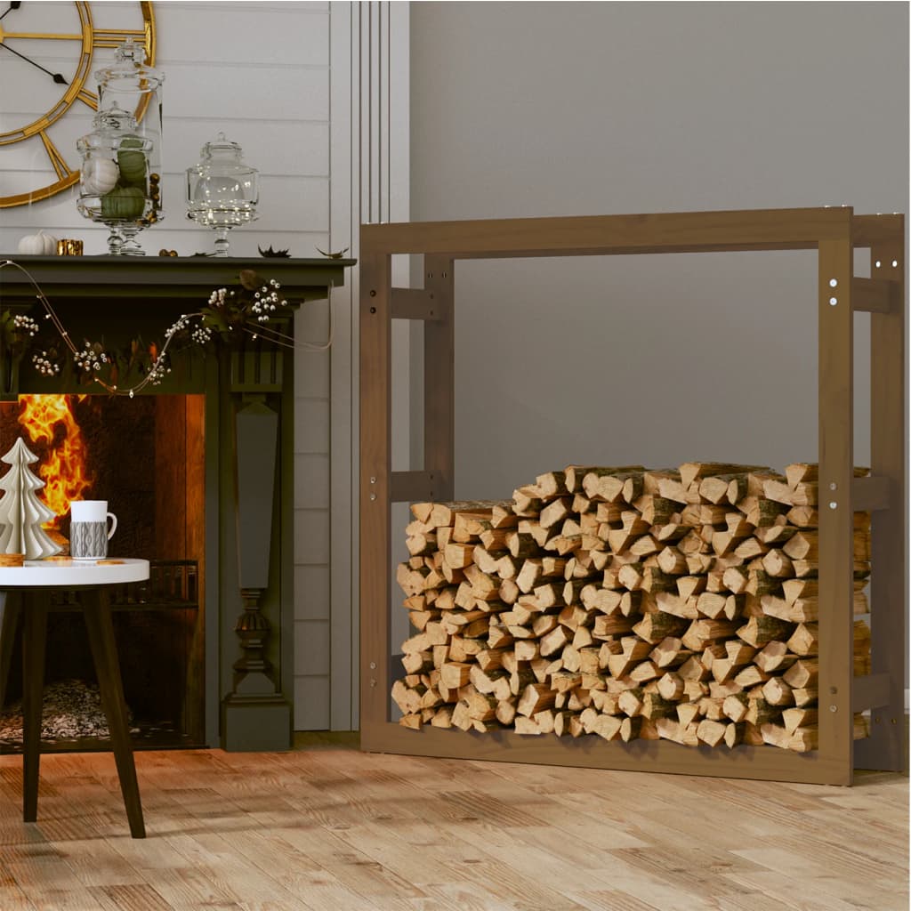 Haardhoutrek 100x25x100 cm massief grenenhout honingbruin is nu te koop bij PeponiXL, paradijselijk wonen!
