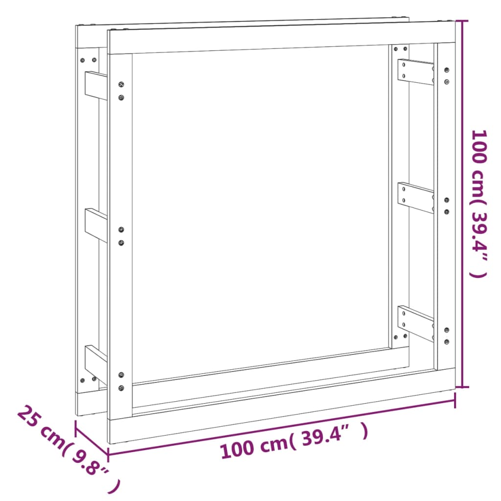 Haardhoutrek 100x25x100 cm massief grenenhout honingbruin is nu te koop bij PeponiXL, paradijselijk wonen!
