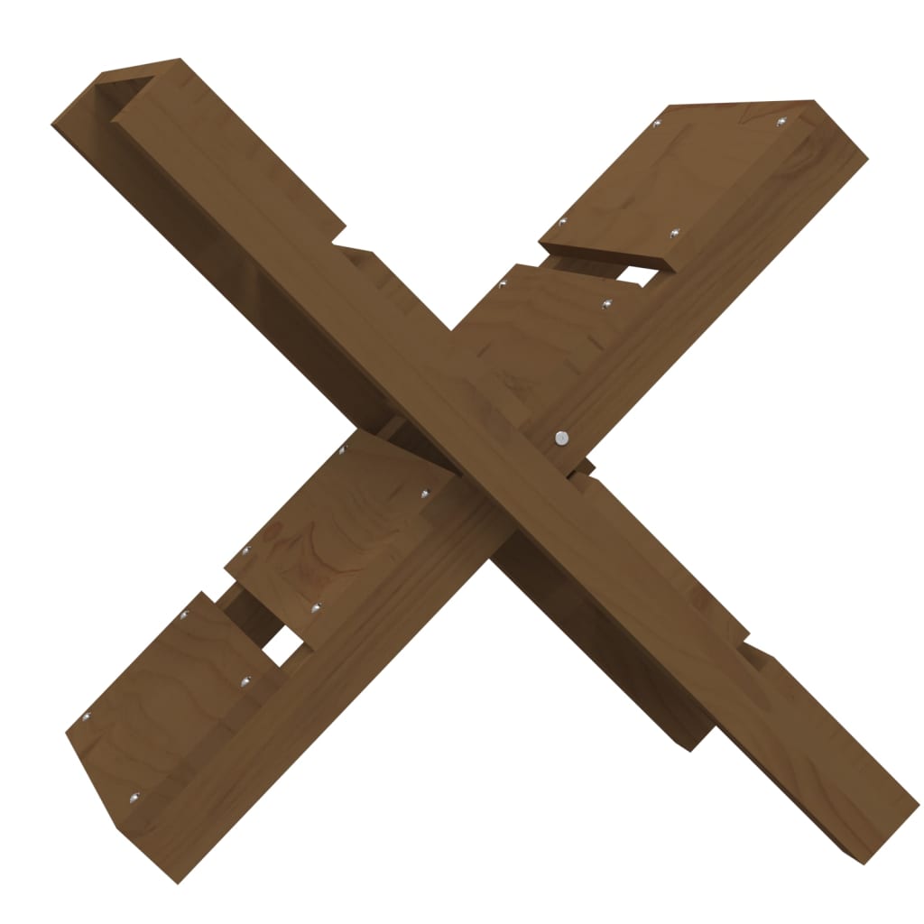 Houtblokhouder 47x39,5x48 cm massief grenenhout honingbruin is nu te koop bij PeponiXL, paradijselijk wonen!