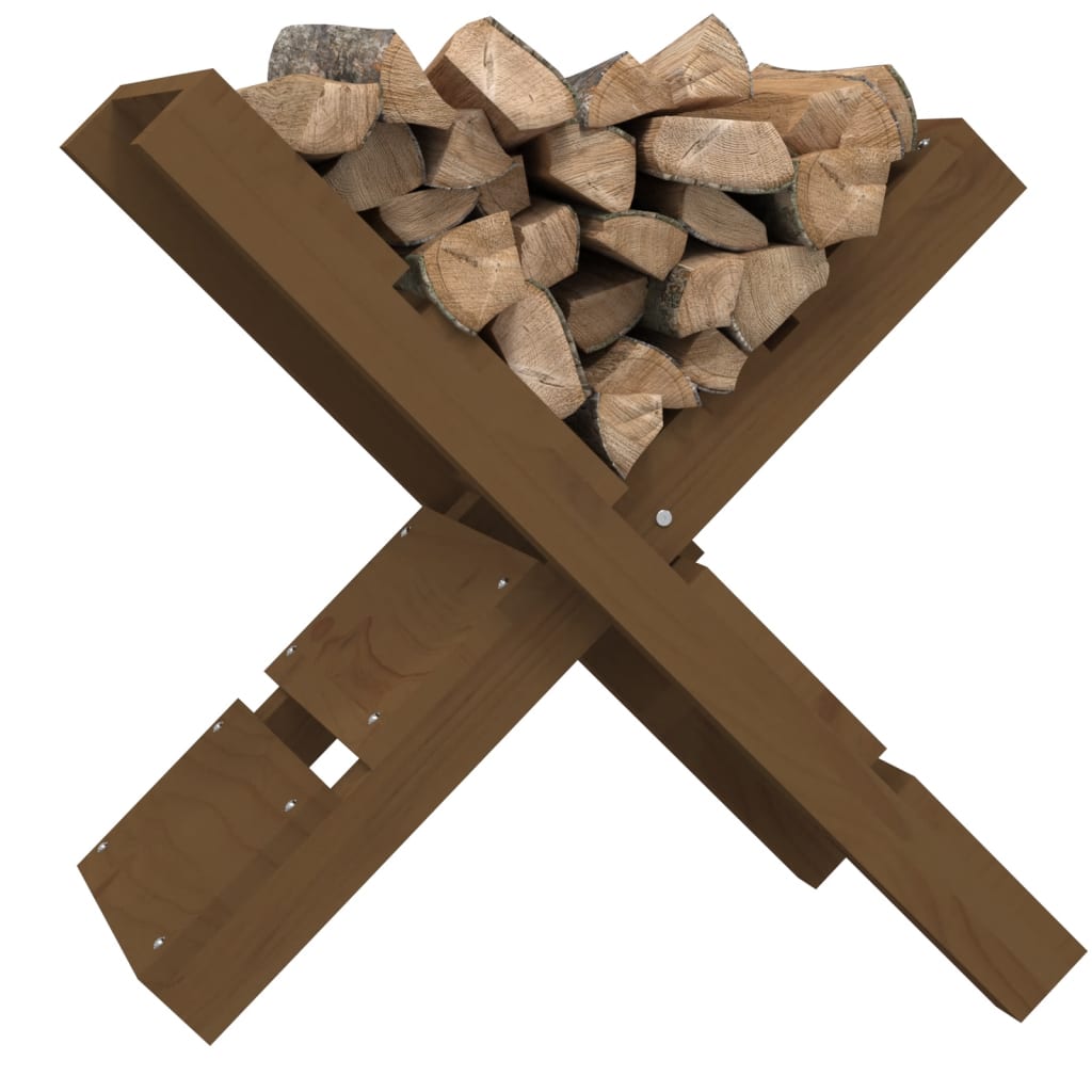 Houtblokhouder 47x39,5x48 cm massief grenenhout honingbruin is nu te koop bij PeponiXL, paradijselijk wonen!