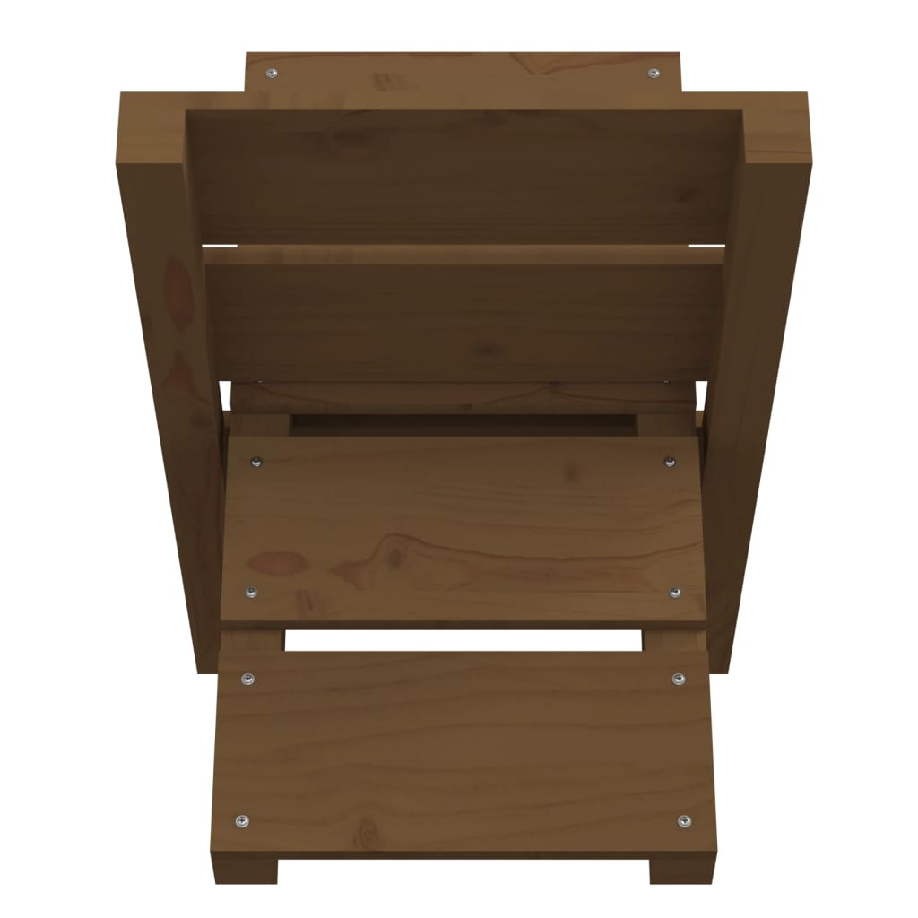 Houtblokhouder 47x39,5x48 cm massief grenenhout honingbruin is nu te koop bij PeponiXL, paradijselijk wonen!