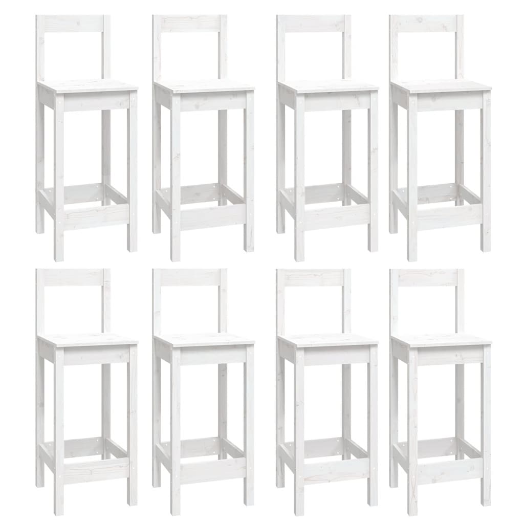 9-delige Barset massief grenenhout wit is nu te koop bij PeponiXL, paradijselijk wonen!