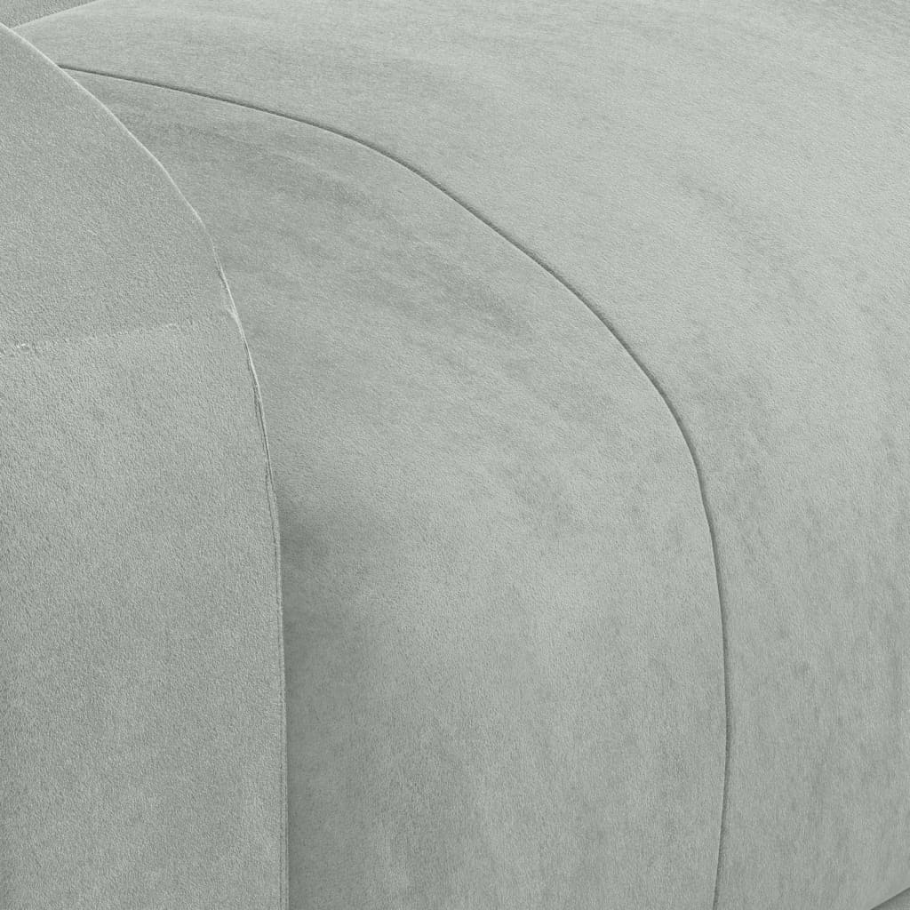 Sta-op-massagestoel fluweel lichtgrijs is nu te koop bij PeponiXL, paradijselijk wonen!