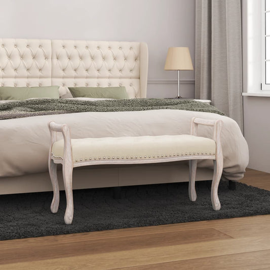 Bankje 110x45x60 cm linnen is nu te koop bij PeponiXL, paradijselijk wonen!