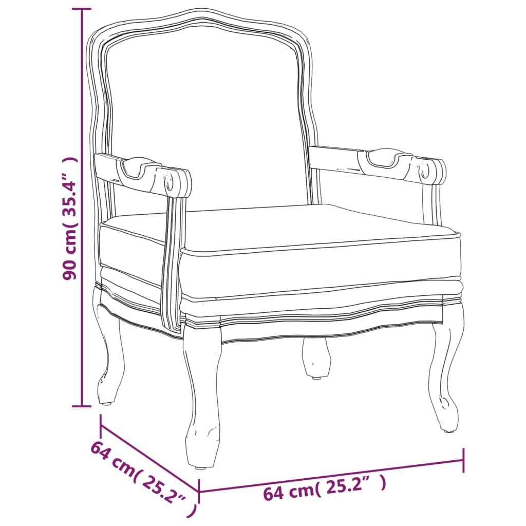 Fauteuil 64x64x90 cm fluweel donkergrijs is nu te koop bij PeponiXL, paradijselijk wonen!