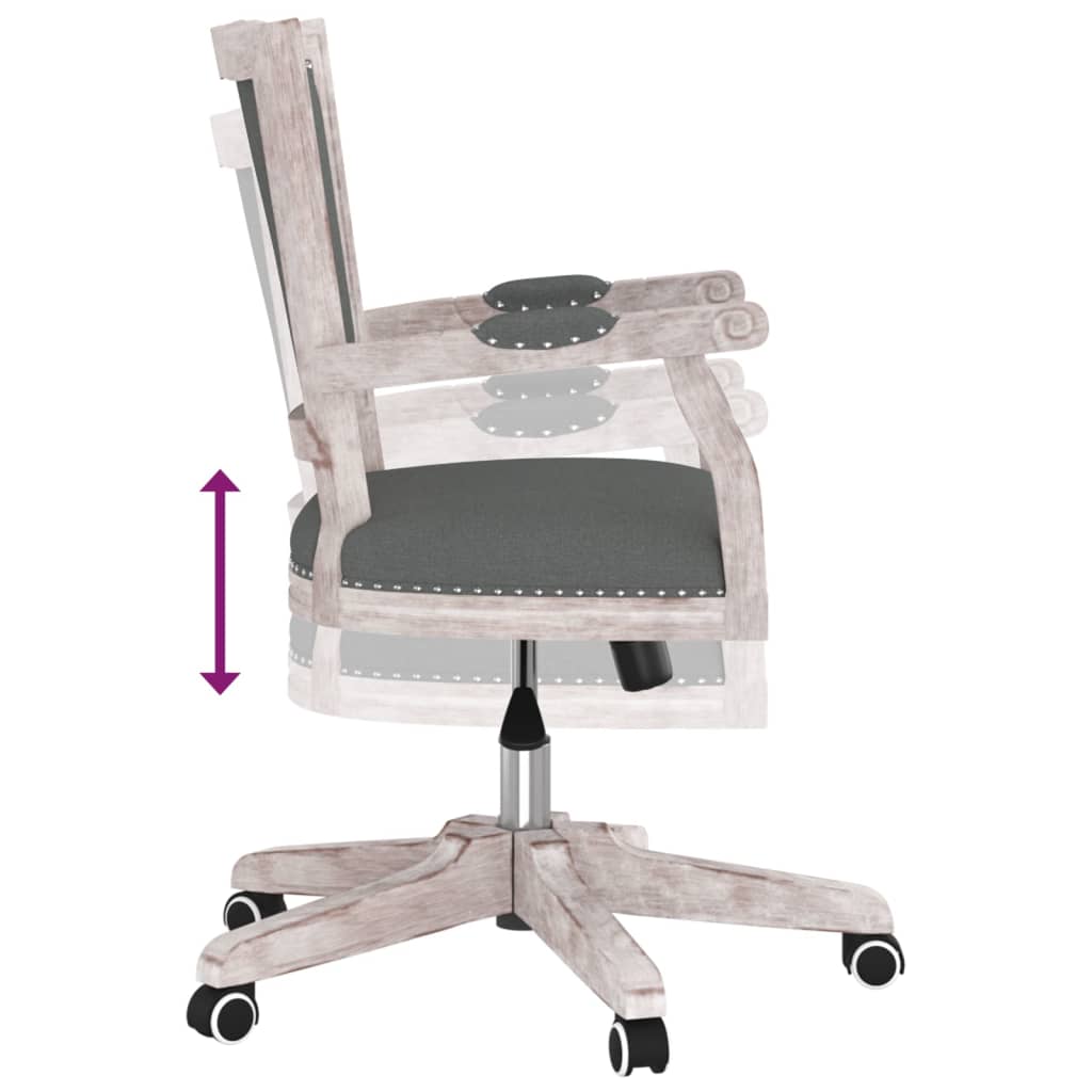 Kantoorstoel draaibaar stof donkergrijs is nu te koop bij PeponiXL, paradijselijk wonen!