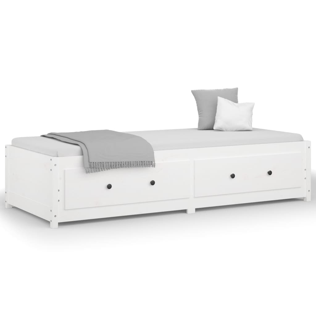 Slaapbank zonder matras 80x200 cm massief grenenhout wit is nu te koop bij PeponiXL, paradijselijk wonen!